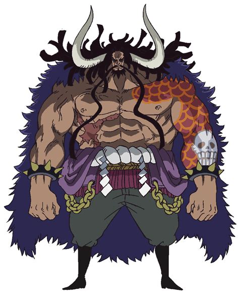 From the anime series "ONE PIECE," comes KAIDO King of the Beasts(Man-Beast form) in a huge 245mm size! Includes numerous options, such as "happy drunk" and "sad drunk" faces. Set Contents: Main Body; Five optional expression parts; Three pairs of optional hands; Hassaikai club